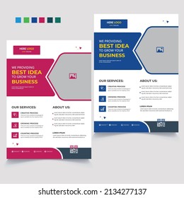  Modern Creative Business Flyer Design with Five color.