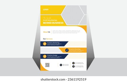 Diseño moderno de volante creativo de negocios. Vector y plantilla de negocio.