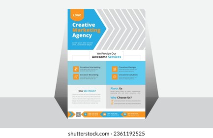 Modern Creative Business flyer design. Vector and Business Template.