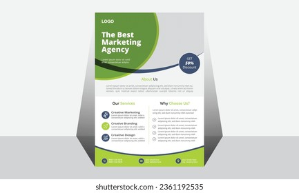 Modern Creative Business flyer design. Vector and Business Template.