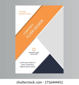 Modern and creative business flyer template. Stock illustration