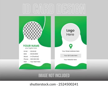 Modern and creative business id card template.