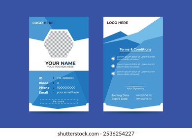 Modern and creative business id card template