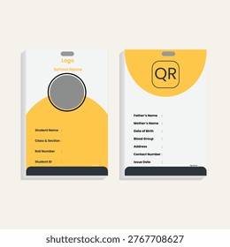 Modern and creative business id card template. corporate id card design template for office employee, staff or others. Company employee business id card template.
