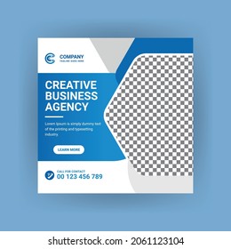 Modern creative business marketing banner for social media post template.