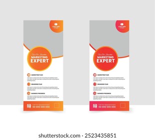 modern creative business roll up banner design template