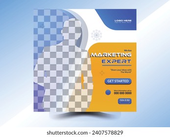 Modern creative and business social media post design vector