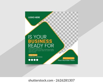Modern And Creative Business Social Media Post Design Templet