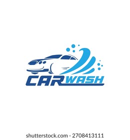 Modern creative car wash logo design