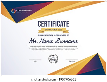 Modern and creative certificate for all types business and all types company