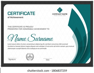 Modern and creative certificate design