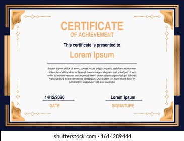 Modern creative certificate design for all types sectors