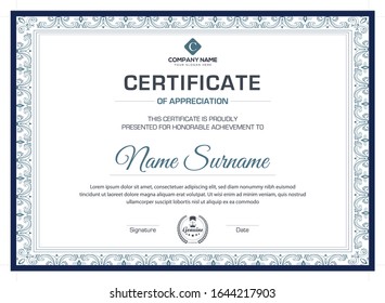 Modern creative certificate design for all types company