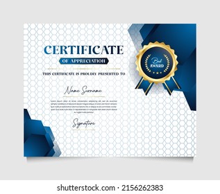 Certificado moderno y creativo para su negocio