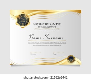 Modern and creative  certificate for  your business
