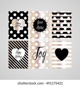 Modern creative Christmas cards