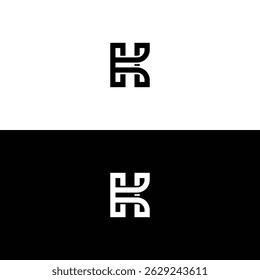 Diseño creativo moderno del logotipo de CK. Monograma basado inicial del icono y letras en Vector lujoso
