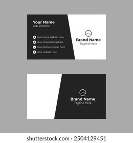 Modern Creative Clean Awesome Elegant Business Card Design Template