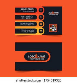 Moderno vector de plantilla de tarjetas de visita creativas y limpias