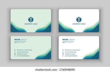 Modern Creative and Clean Business Card Template. vector.