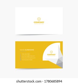 Modern creative and clean business card template. Simple beautiful creative business card design vector illustration. Minimal corporate business card vector.