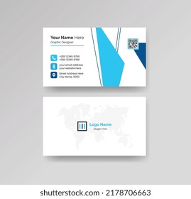 Modern Creative and Clean Business Card Design Template Vector