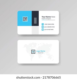 Modern Creative and Clean Business Card Design Template Vector