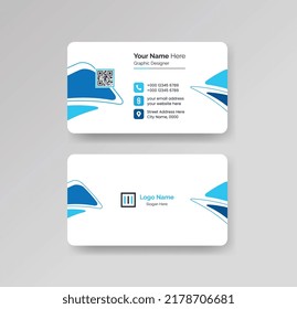 Modern Creative and Clean Business Card Design Template Vector