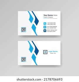 Modern Creative and Clean Business Card Design Template Vector