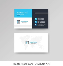 Moderno Vector de plantillas de diseño de tarjetas de visita creativas y limpias