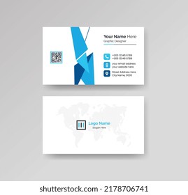Modern Creative and Clean Business Card Design Template Vector