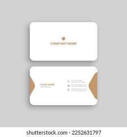 Modern Creative and Clean Business Card Template Vector, Luxury visiting card design
