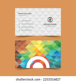 

Modern Creative and Clean Business Card Template Design. Stationery vector design. Name card 