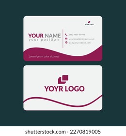 Plantilla moderna de tarjetas de visita creativa y limpia.