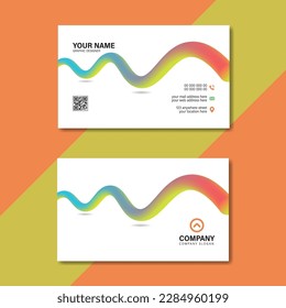 Modern Creative and Clean Business Card Template Vector Design Layout