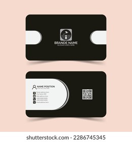 Modern Creative and Clean Business Card Template With Mockup