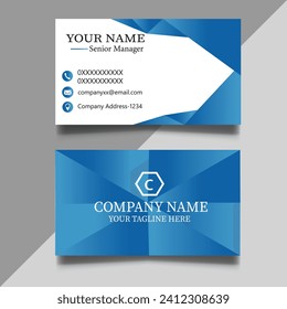 Modern creative and clean business card Design template.