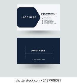 Plantilla moderna creativa y limpia del diseño de la tarjeta de visita, vector