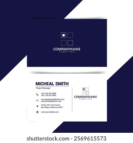 Modern Creative and Clean Business Card Template ready print