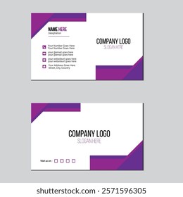 Modern Creative and Clean Business Card Design Template Vector