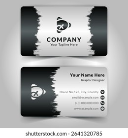 Modern, Creative And Clean Business Card Design Template, Visiting Card.