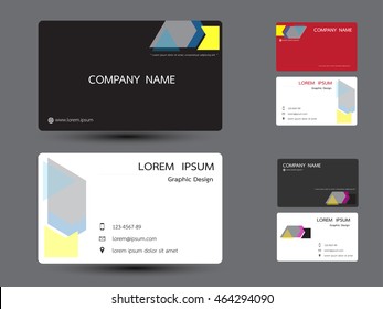 Modern creative and clean business card, simple template vector design.