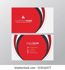Modern Creative and Clean Business Card Design Print Templates. Flat Style Vector Illustration