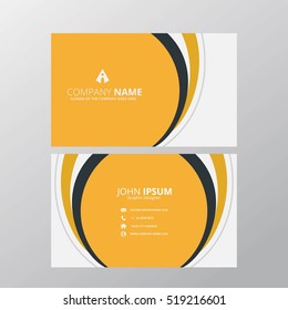 Modern Creative and Clean Business Card Design Print Templates. Flat Style Vector Illustration