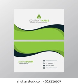 Modern Creative and Clean Business Card Design Print Templates. Flat Style Vector Illustration