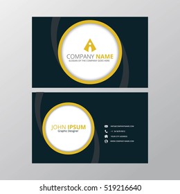 Modern Creative and Clean Business Card Design Print Templates. Flat Style Vector Illustration