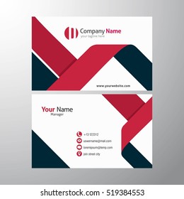 Modern Creative and Clean Business Card Design Print Templates. Flat Style Vector Illustration