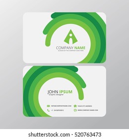 Modern Creative and Clean Business Card Design Print Templates. Flat Style Vector Illustration