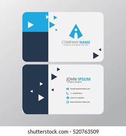 Modern Creative and Clean Business Card Design Print Templates. Flat Style Vector Illustration