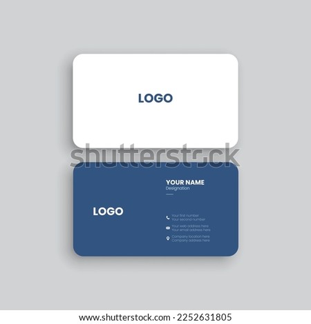 Modern Creative and Clean Business Card Template Vector, Luxury visiting card design